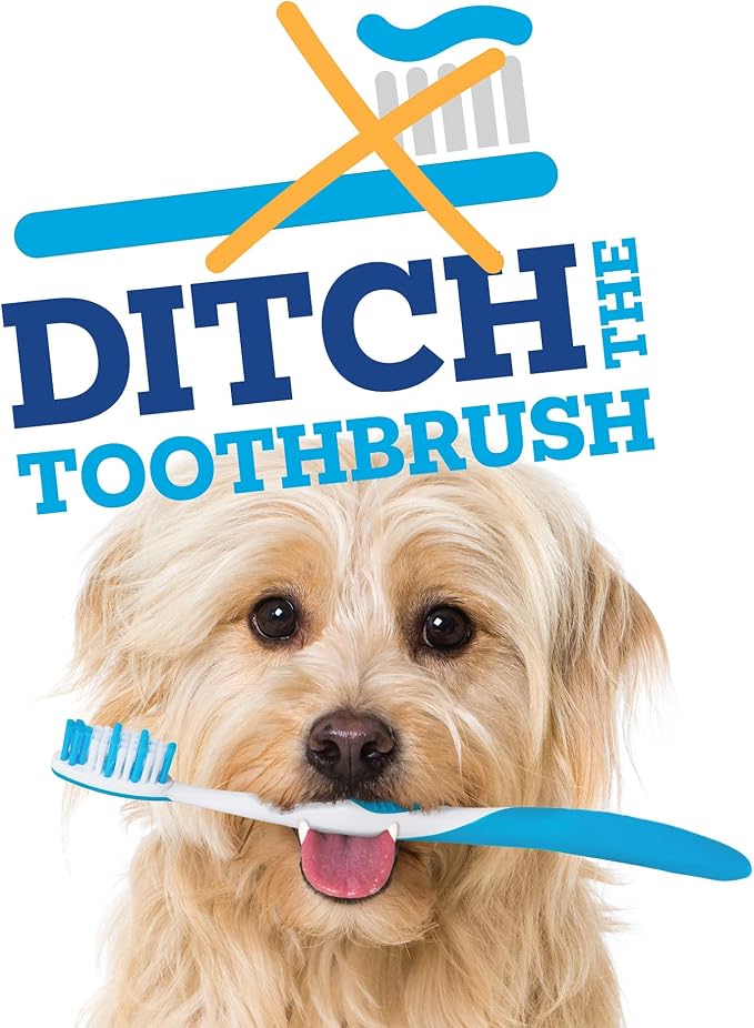 Vetality Brush Free Daily Dental Care Chews for Dogs | Cleans Teeth and Freshens Breath | 30 Count | B.E.S.T. Complex Provides Complete Oral Cleaning and Tartar Control (Pack of 3)