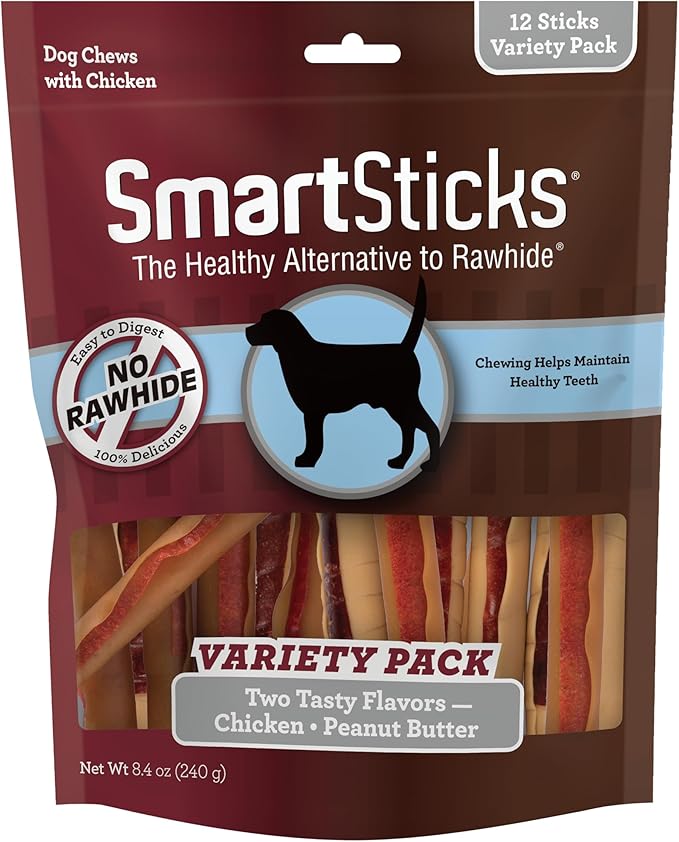SmartBones SmartSticks, Treat Your Dog to a Rawhide-Free Chew Made With Real Meat and Vegetables