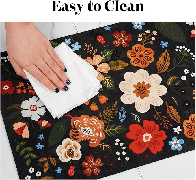 Dog Food Mats for Floors, Absorbent Quick Dry Pet Cat Food Mat, Dog Bowl Mats for Food and Water Dispenser Mat, Eco-Friendly Dog Accessories Pet Supplies 12"x20"