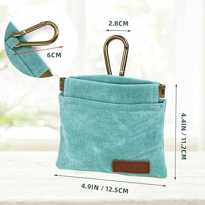 1 Pcs Pocket Pet Training Pouch,Dog Treat Pouch for Portable Pet Dog Walking Bag for Travel or Outdoor Use (Cyan)