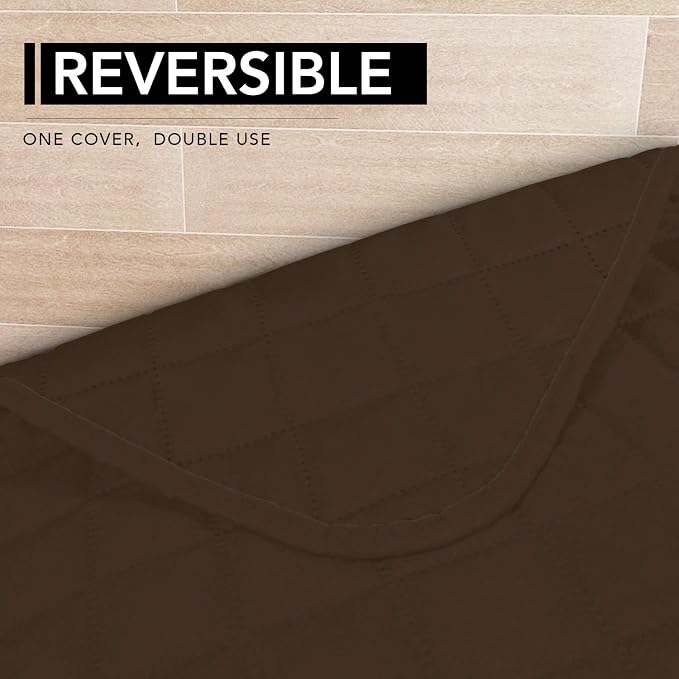 Easy-Going Sectional Couch Covers for Dogs L Shape Sofa Cover Reversible Sofa Slipcover Chaise Lounge Cover Furniture Protector Cover for Pets Dog Cat (42 x 68 inches, Coffee/Coffee)