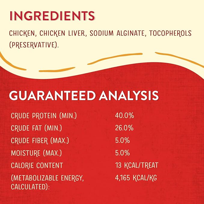 Stella & Chewy's Freeze-Dried Raw Wild Weenies Dog Treats - High-Protein Training Treats for Dogs & Puppies - All-Natural Chicken Recipe with 97% Meat & Organs - USA Made - 3.25 oz Bag