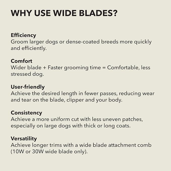 Andis 561463 ceramicEDGE #4FW XCover Wide Blade, Small Animal and Pet Grooming, Detachable Replacement Blade, Long Lasting, Stainless Steel