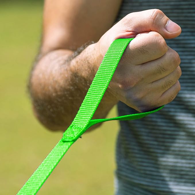 Hi Kiss Dog/Puppy Obedience Recall Training Agility Lead - 15ft 20ft 30ft 50ft 100ft Training Leash - Great for Training, Play, Camping, or Backyard (15 Feet, Green)