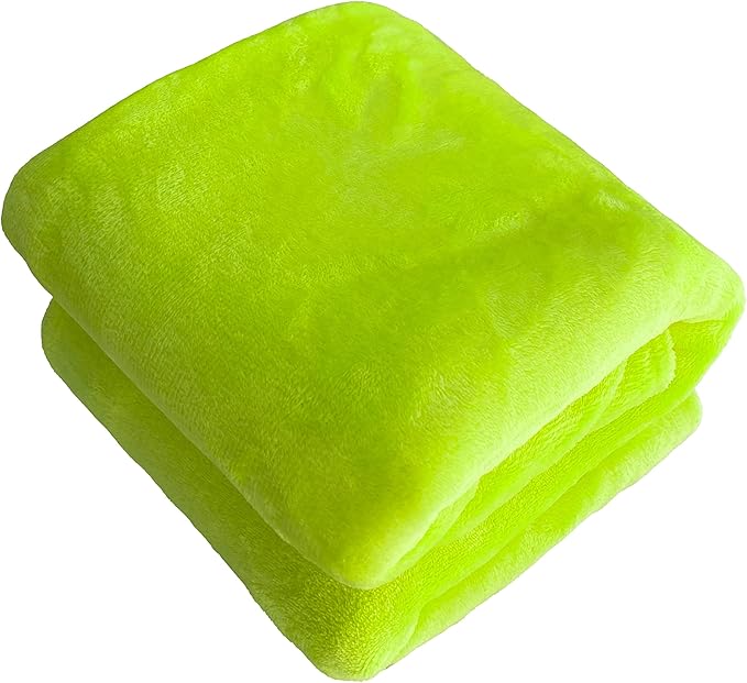 iMaylex Soft Puppy Flannel Fleece Blanket for Pet Dog Cat, Plush Microfiber, Cozy and Lightweight, Pale Green, Pet, 27 x 39 inch (70 x 100 cm)