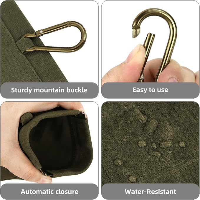 1 Pcs Pocket Pet Training Pouch,Dog Treat Pouch for Portable Pet Dog Walking Bag for Travel or Outdoor Use (Olive drab)