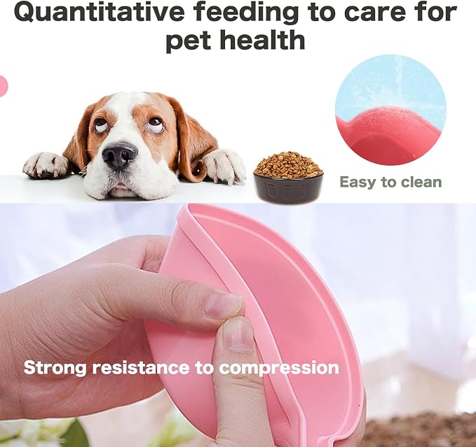 3PCS Dog Food Scoop, 1 Cup Dog Food Scoop for Water or food Plastic Pet Food Scoop Dogs Cats Birds and Rabbits