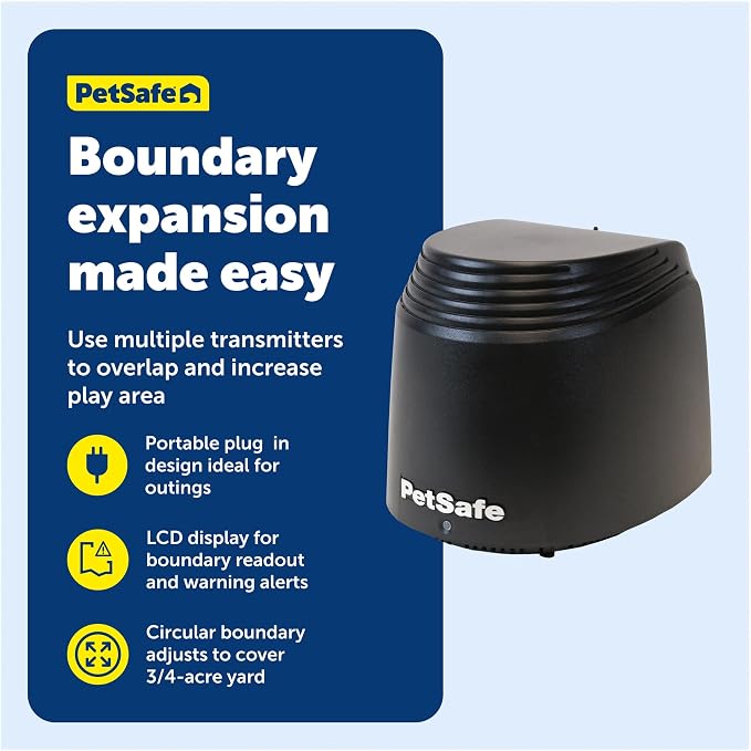 PetSafe Stay & Play Extra Wireless Fence Transmitter - Increase Your Existing Wireless Fence Boundary - from The Parent Company of Invisible Fence Brand