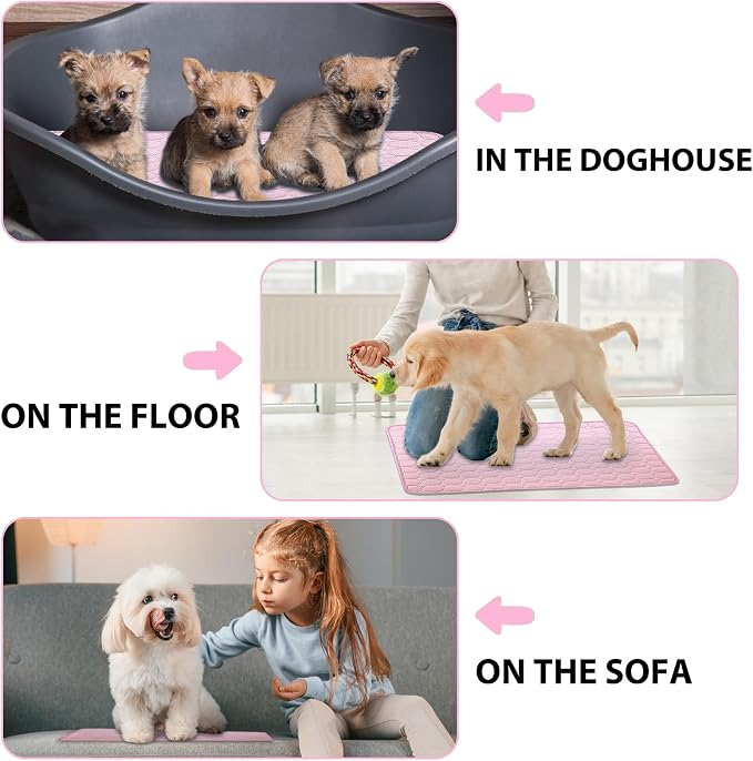 Dog Cooling Mat, Upgraded Arc-Chill Cooling Mat for Dogs Q-Max>0.4, Washable Dog Cooling Pad, Non-Slip Portable Cooling Pad for Dogs, Self-Cooling Bed for Small Medium Large Dogs Cats Indoor Outdoor