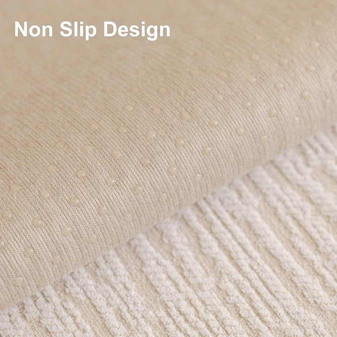 Soft Waterproof Chenille Cover Washable, Non Slip Sectional Sofa Covers for 3 Cushion Couch Sofa L Sharped Sofa Slipcover for Pets, Furniture Protector (1 PCS 36"x36" White)