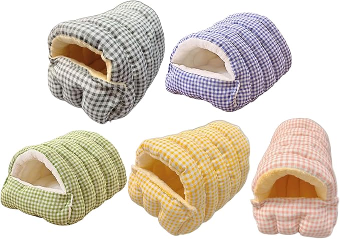 Peiiwdc Portable Enclosed Pet Bed Soft Hideaway with Cover Cave for Dog Cats Nest House Washable Stress Reducing Design Indoor Pet Bed
