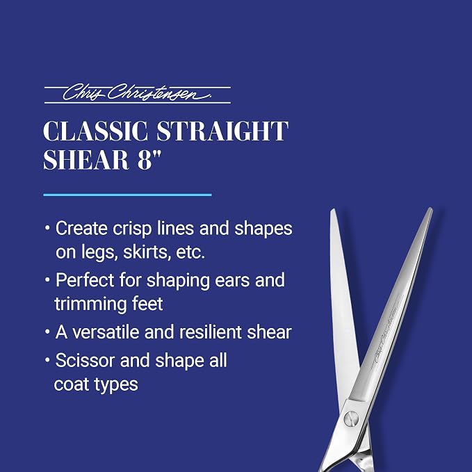 Chris Christensen Classic Series Grooming Shears, Full Set of Shears With Case, Groom Like a Professional, Any Skill Level, Made From 440C Japanese Steel