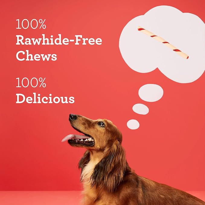 DreamBone Twist Sticks, Made with Real Chicken, Rawhide-Free Chews for Dogs, 50 Count (3 Pack)