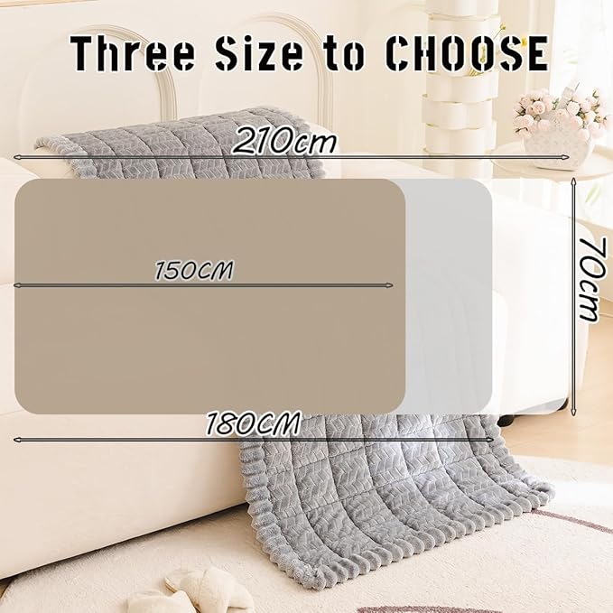 Mitid Sofa Cover Fuzzy Couch Cover for Pet, Couch Covers for Dogs Washable Non-Slip Sofa Slipcover Cushion Protector Pets Friendly Mat