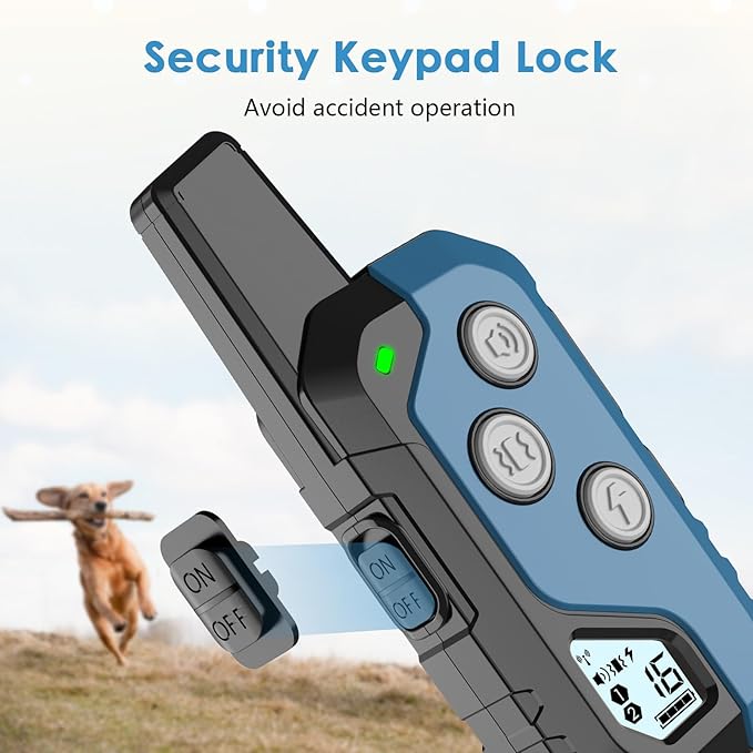 Shock Collar for Dogs, Dog Training Collar with Remote Control for 2 Dogs, 3 Training Modes with Beep, Vibration and Satic, Waterproof, Rechargeable for Large Medium