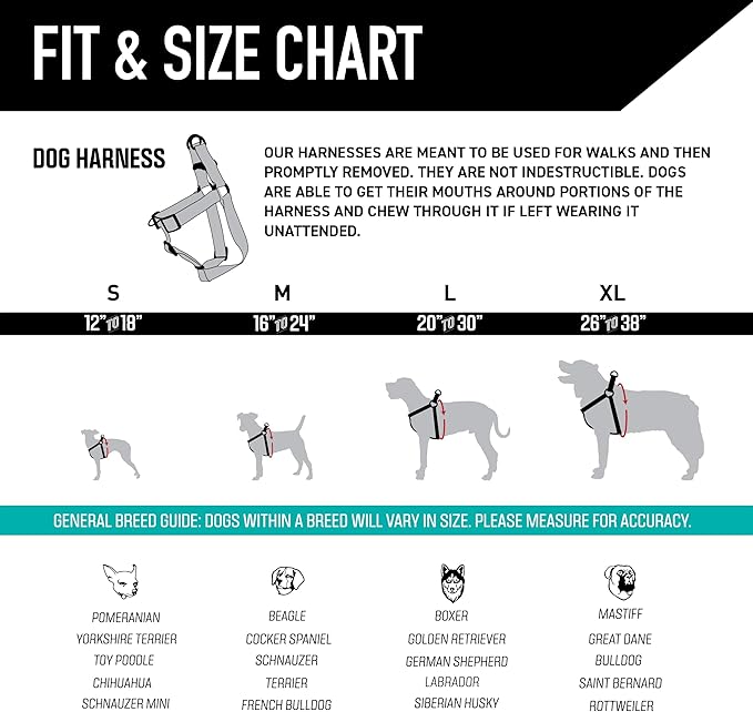 Wolfgang Heavy Duty Adjustable Dog Harness, Pull-Tested to Over 800 lbs for Walking & Training, Overland Print, Large