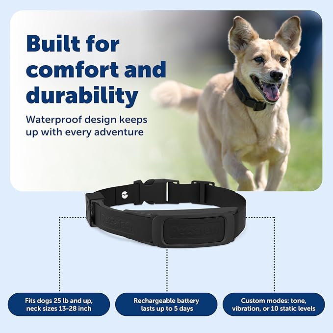 PetSafe Guardian GPS Dog Fence No Subscription Create Your Own Wireless Dog Fence Single-Yard Fence for Yards 3/4 Acres or Larger World's Safest GPS Dog Fence Tech New, Redesigned Collar