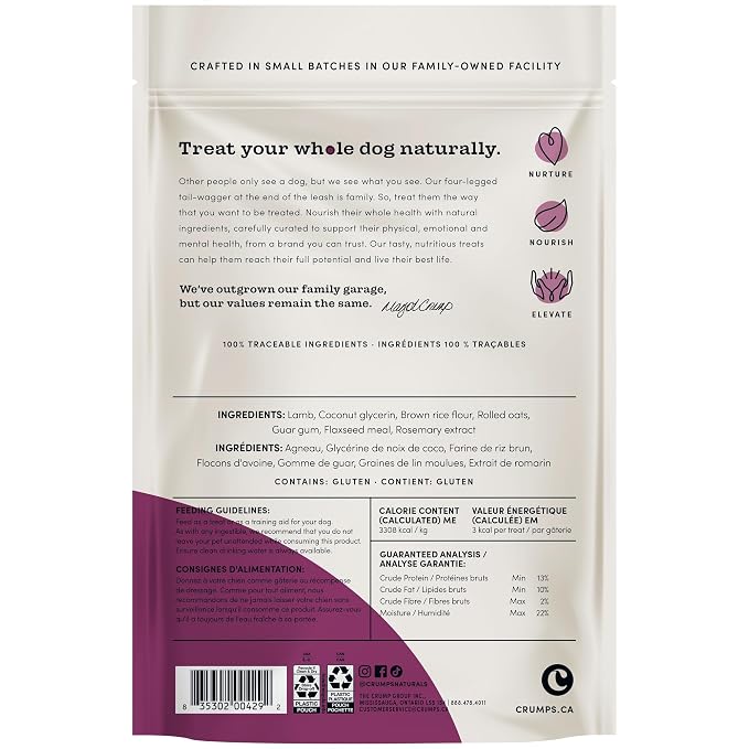 Crumps' Naturals Mini Trainers Semi-Moist Lamb 10.6oz