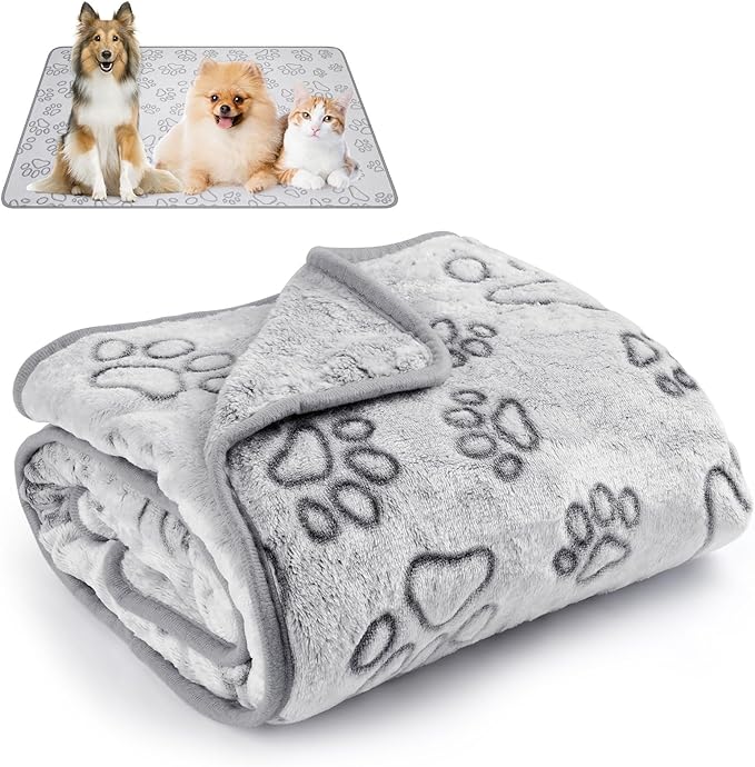 Dog Blankets for Small, Medium Dogs, Puppy Blanket Washable, Dogs Essentials for Puppies, Cat (1, 63" x 40")