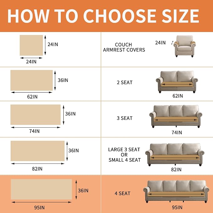 Waterproof Dog Bed Cover Non Slip Couch Covers for Dogs Washable Soft Faux Fur Sofa Cover Couch Covers for 3 Cushion Couch Sofa Pet Friendly (Khaki)