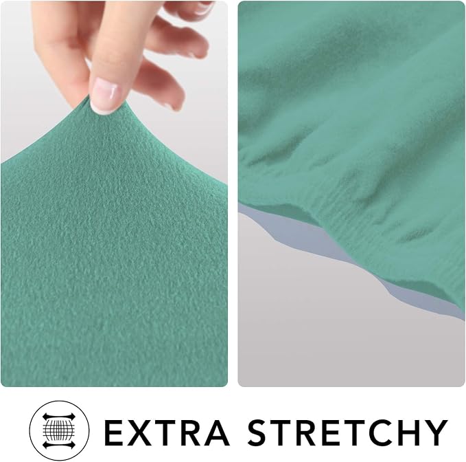 PureFit Super Stretch Sofa Slipcover – Spandex Non Slip Soft Couch Sofa Cover, Washable Furniture Protector with Non Skid Foam and Elastic Bottom for Kids, Pets （Sofa, Cyan）