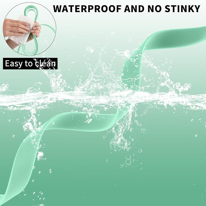 Waterproof Long Leash Durable Dog Recall Training Lead Great for Outdoor Hiking, Training, Yard, Beach and Swimming (Light Green, 15ft)