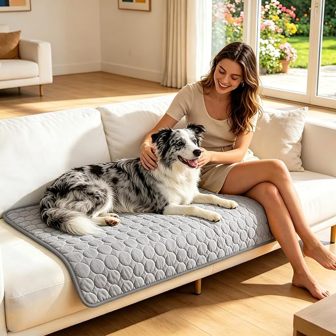 Dog Cooling Mat, Upgraded Arc-Chill Cooling Mat for Dogs Q-Max>0.4, Washable Dog Cooling Pad, Non-Slip Portable Cooling Pad for Dogs, Self-Cooling Bed for Small Medium Large Dogs Cats Indoor Outdoor