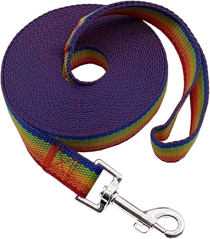 Nylon Training Dog Leash for Small Medium Large Dogs, 15ft 20ft 30ft 50ft 100ft Long Leash Dog/Puppy Lead for Obedience Recall Training, Camping