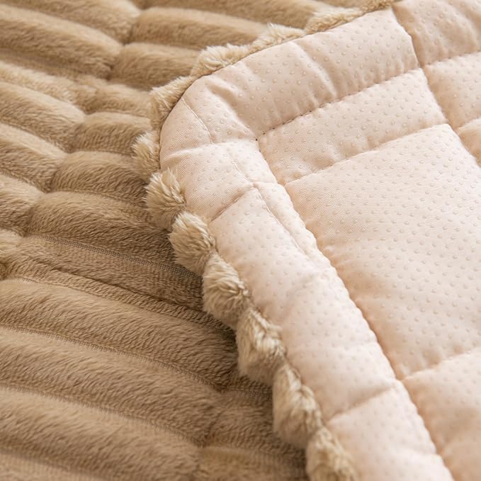 Gumfolk Pet Couch Covers for Sofa Slipcovers Couch Protector for Dogs Washable Cushion Cover, Sofa Pad Blanket Furniture, Brown, 27in*59in