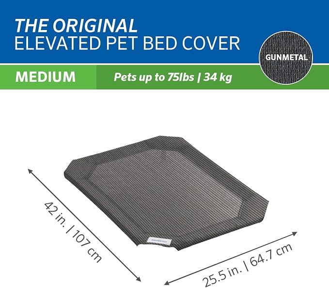 Original Pet Bed Replacement Cover - Gunmetal - Medium (42" x 25.5")