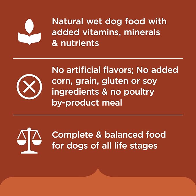Nutrish Rachael Ray Wet Dog Food Hearty Beef Stew, 8 oz. Tub, 8 Count