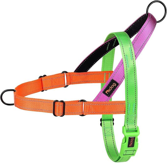 Didog No Pull Dog Harness with Soft Padded Handle, Quick Fit & Lightweight Adjustable Vest Harness, Easy for Training Walking for Small & Medium and Large Dogs(Green,M)