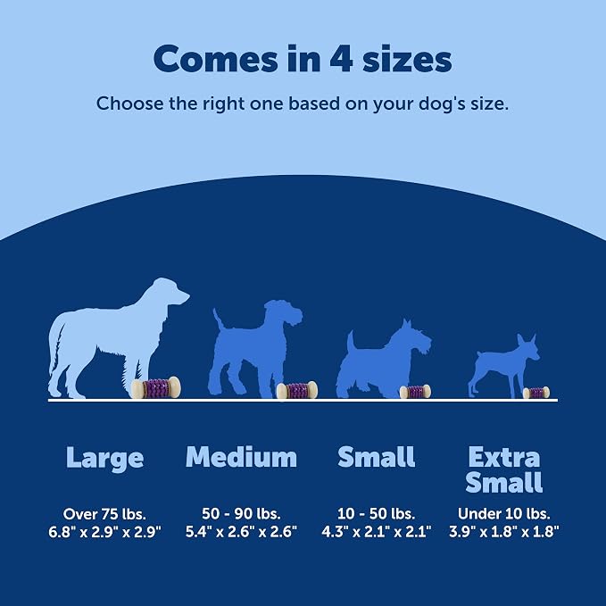 PetSafe Busy Buddy Nobbly Nubbly Treat Holding Dog Toy Strong Chewers Large