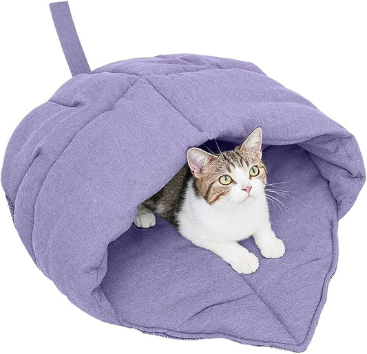 Plush Shape Dog Cats Cave Bed Washable Comfortable Hideaway Puppies Home Decoration
