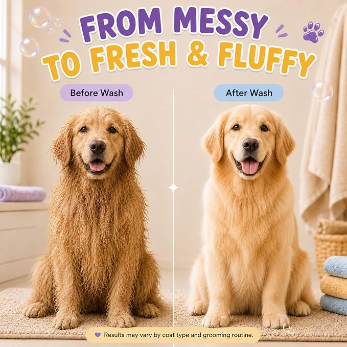 Oatmeal Dog Shampoo and Conditioner 32 fl oz | 5 in 1 Puppy Shampoo for Itchy Sensitive Skin | Dog Wash with Aloe, Biotin & Vitamin E | Cleans, Deodorizes & Moisturizes | All Breeds | ALFIE'S CHOICE