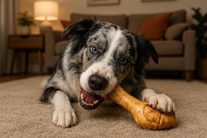 Pet Factory American Beefhide 12" Knotted Bone Dog Chew Treat - Peanut Butter Flavor, 1 Count/1 Pack