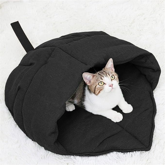 Plush Shape Dog Cats Cave Bed Washable Comfortable Hideaway Puppies Home Decoration