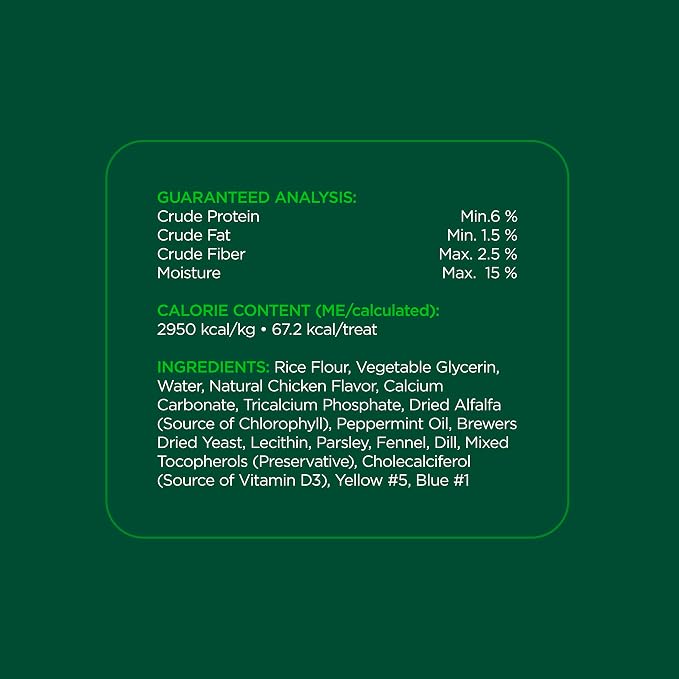 Minties Dental Chews for Dogs, 40 Count, Vet-Recommended Mint-Flavored Dental Dog Treats for Medium Dogs, Bones Clean Teeth, Fight Bad Breath, and Removes Plaque and Tartar