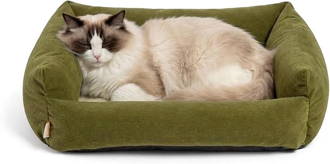 Small Dog Bed for Small Dogs, Cat Beds for Indoor Cats Washable, Orthopedic Dog Bed, Soft Warming Calming Sleeping Puppy Bed Durable Pet Bed with Anti-Slip Bottom 20 Inches