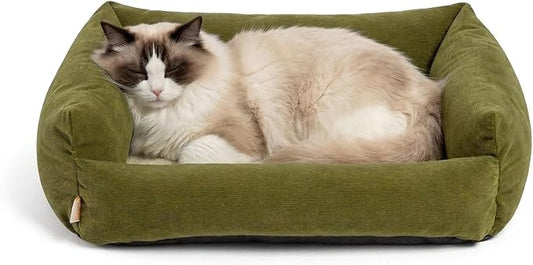 Small Dog Bed for Small Dogs, Cat Beds for Indoor Cats Washable, Orthopedic Dog Bed, Soft Warming Calming Sleeping Puppy Bed Durable Pet Bed with Anti-Slip Bottom 20 Inches