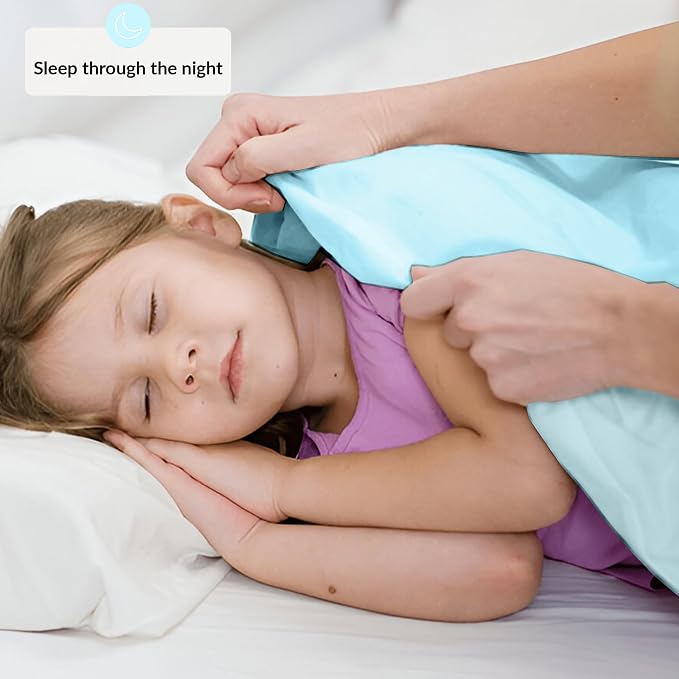 Sensory Bed Sheet for Deep Pressure Therapy – Spandex Bed Sheet – Sensory Compression Blanket for ADHD, Autism – Breathable & Hypoallergenic, Turquoise, Queen Size