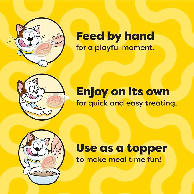 Temptations Lickable Spoons, Soft Lickable Cat Treats, Adult Wet Cat Treats, Variety Pack, 48 Spoons