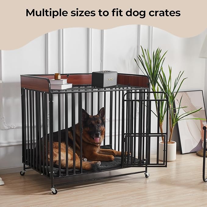 Chew Proof Dog Crate Pad - Indestructible Durable Dog Bed for Aggressive Chewers, Machine Washable & Waterproof Indoor Outdoor Tough Kennel Pad for Small Dogs (Small (18"x29"))