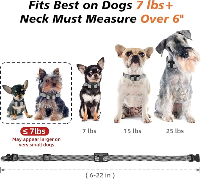 Ultra Compact Dog Shock Collar, Lightest Dog Training Collar with Remote for Small Dogs 5-30lbs & Medium Dogs/Puppies, Waterproof, Rechargeable, 1300ft Range (White Black Dot&Small)