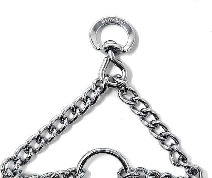 Herm Sprenger Prong Dog Training Collar - 16" Long with 2.25mm Gauge (for Dogs up to 40lbs) - Fits 13" Neck, Extendable to 19" Neck with Additional Prong Links - Chrome Plated Steel, Made in Germany