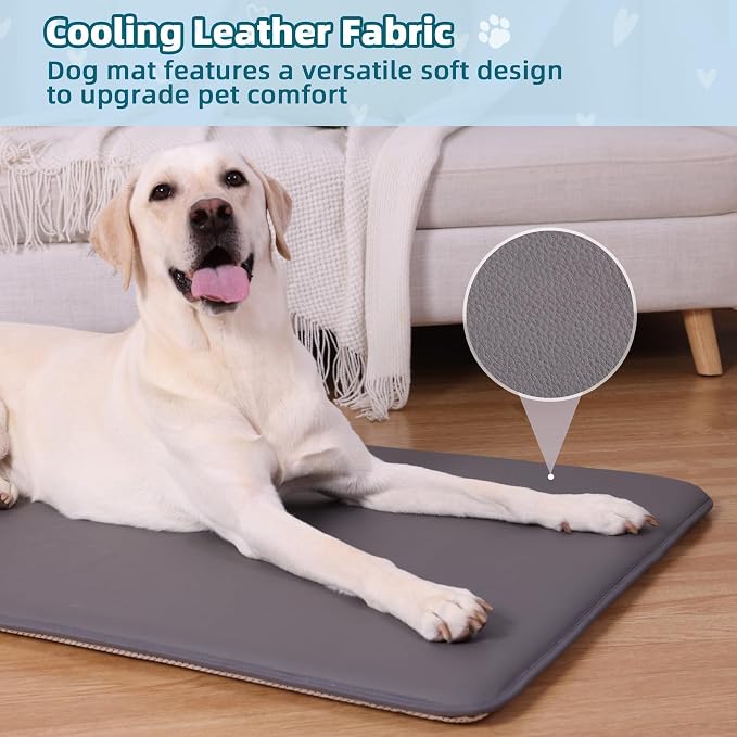 Dog Crate Pad Mat, Waterproof Kennel Cage Mat, Outdoor Pet Bed for Small Medium Dogs, Outdoor Pet Bed with High Resilience Foam,Wipe Clean & Easy Rinse, Anti Slip 30 inch Graphite Grey