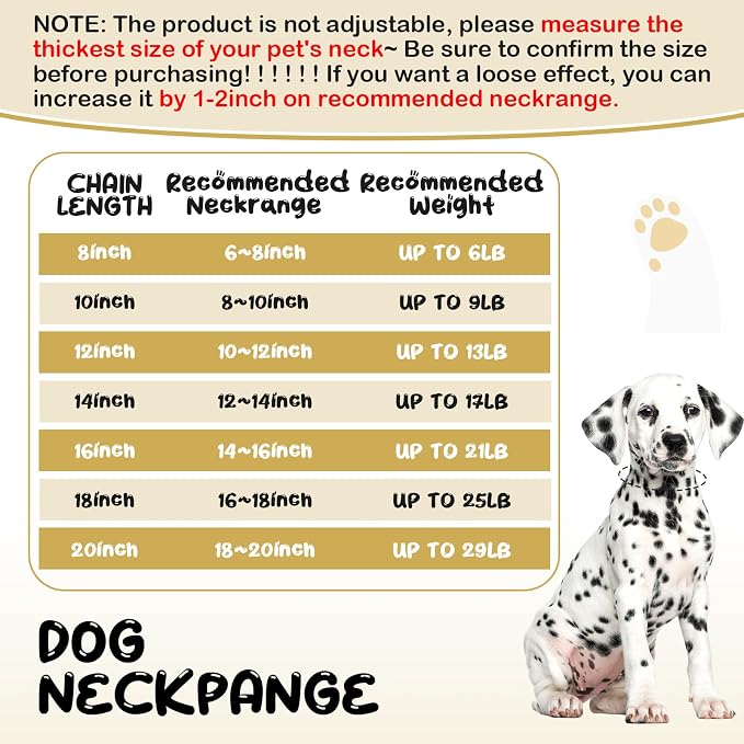 LEIFIDE Dog Chain Collar Diamond Link Puppy Collar 12 mm Wide Dog Necklace Metal Cat Chain Pet Crystal Necklace Jewelry Accessories for Small Medium Large Pet(20 Inch,Gold, AB Color)