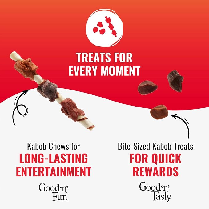 GOOD ‘N’ TASTY KABOB BITES, TREATS FOR DOGS