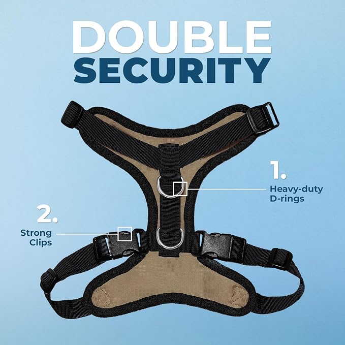 Voyager Step-in Pet Harness - All Weather Mesh, Adjustable Step in Harness for Cats and Dogs by Best Pet Supplies - Army/Black Trim, XL