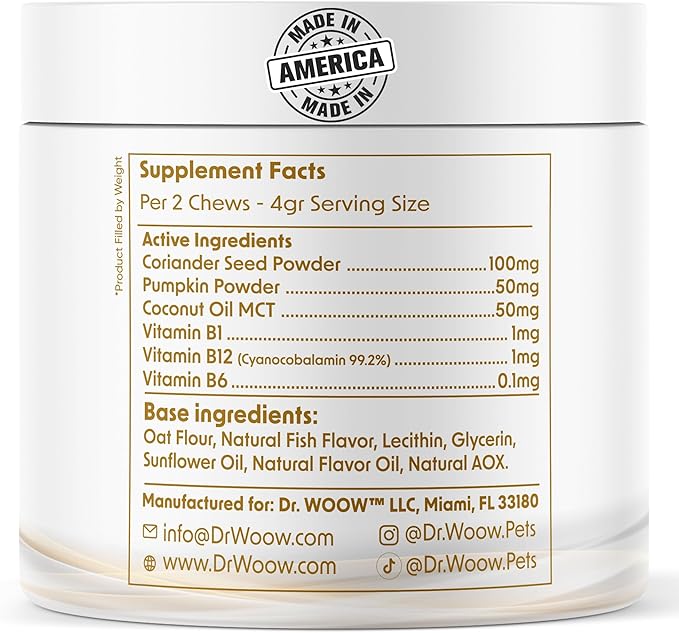 Dog Flea & Tick Prevention Chews – Daily Defense Supplement for Parasites, Gut & Immune Support – Natural Formula Soft Chews – Made in USA – Dr. Woow (120 Ct)